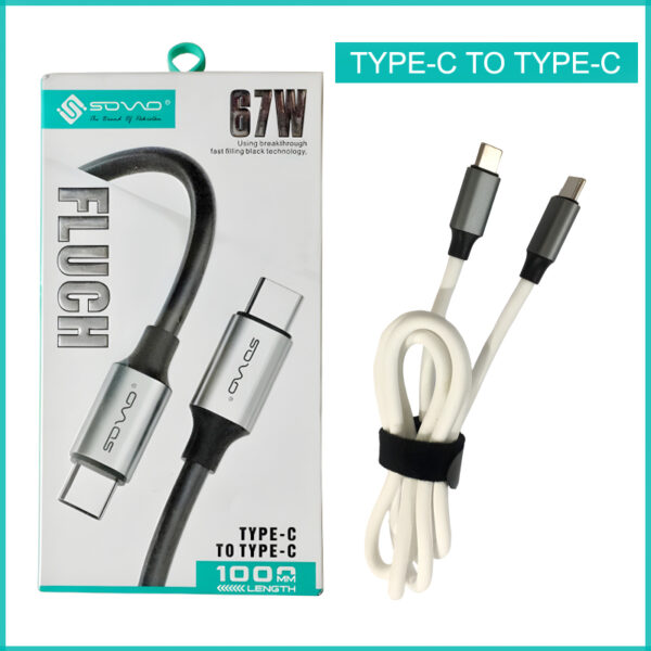 SOVO FLUCH High Quality Fast Charging Cables - Type-C To Type-C
