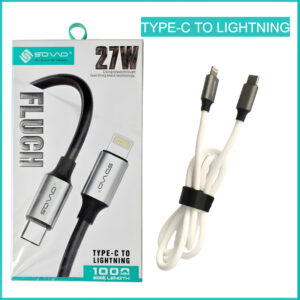 SOVO FLUCH High Quality Fast Charging Cables - Type-C To Lightning